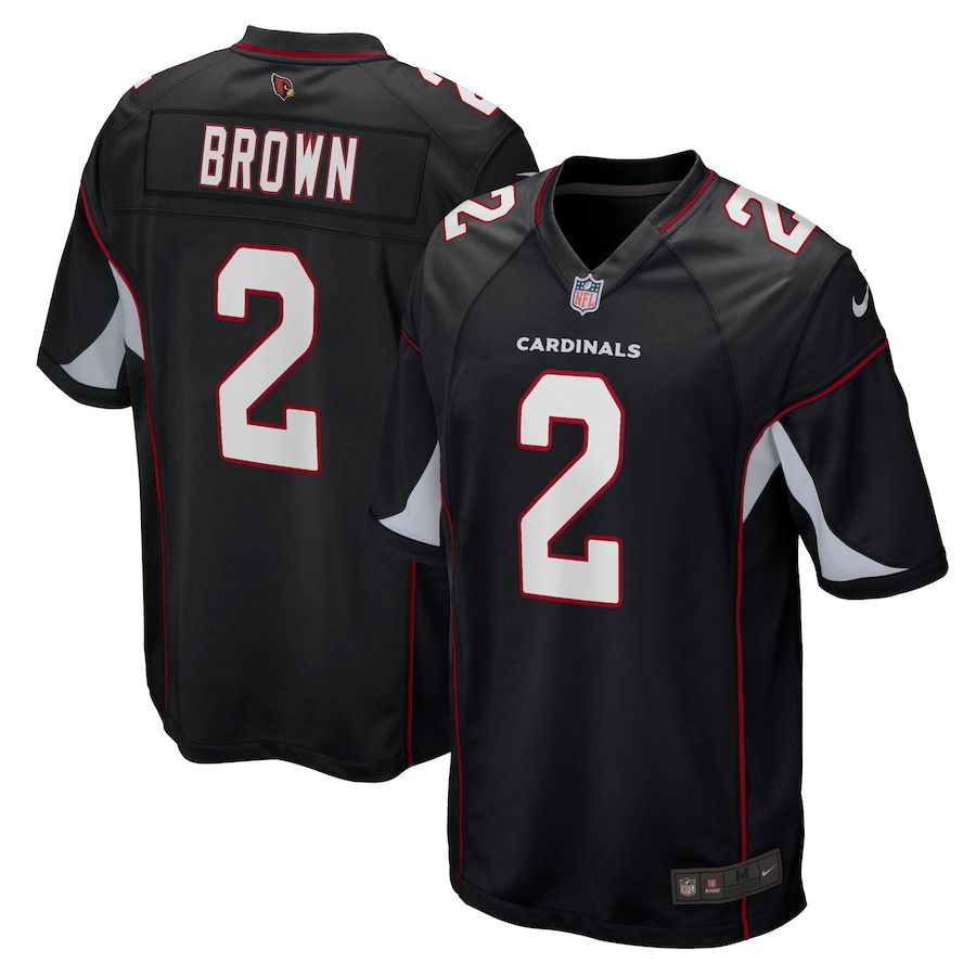 Men Arizona Cardinals 2 Marquise Brown Nike Black Alternate Game Player NFL Jersey